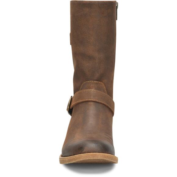 NEW BORN Womens Delano Mid Calf Distressed Suede Rugged Boot US 8/EU 38-39 Brown - Picture 2 of 6